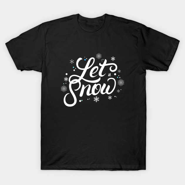 Christmas - let it snow T-Shirt by Gluten Free Traveller